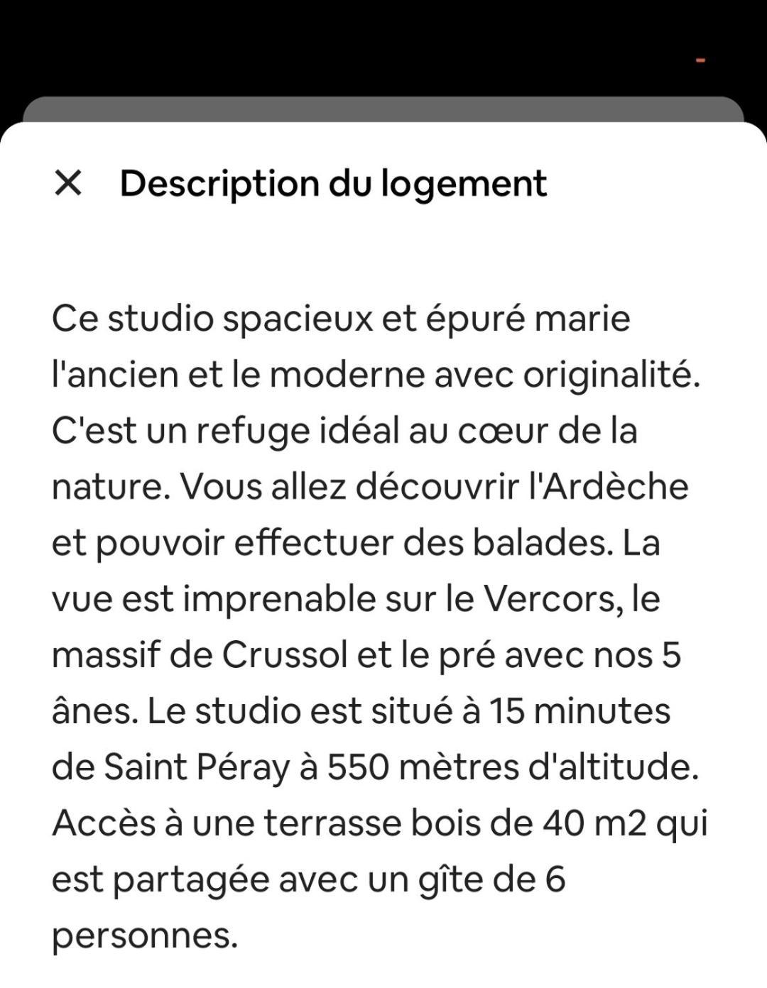 Studio Les Cadichons De La Grange Saint-Peray Exterior photo